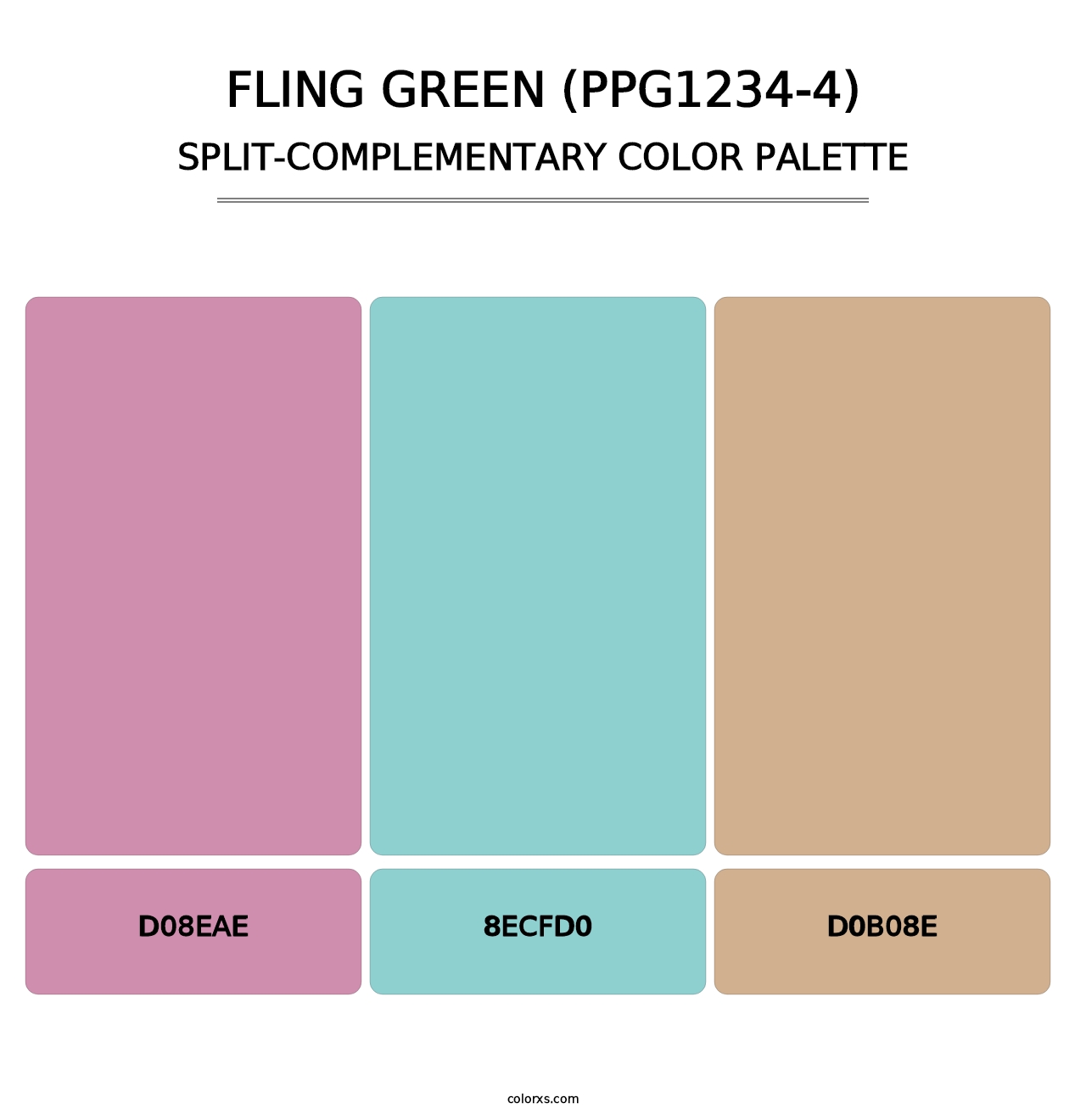 Fling Green (PPG1234-4) - Split-Complementary Color Palette