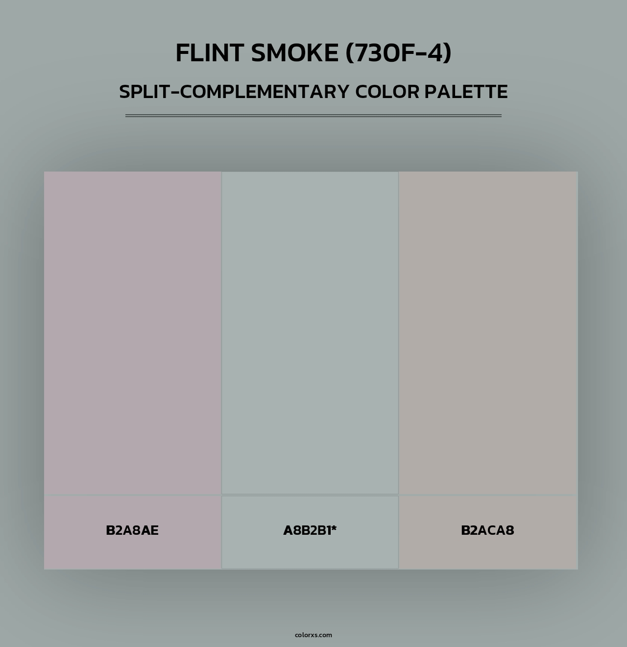 Flint Smoke (730F-4) - Split-Complementary Color Palette