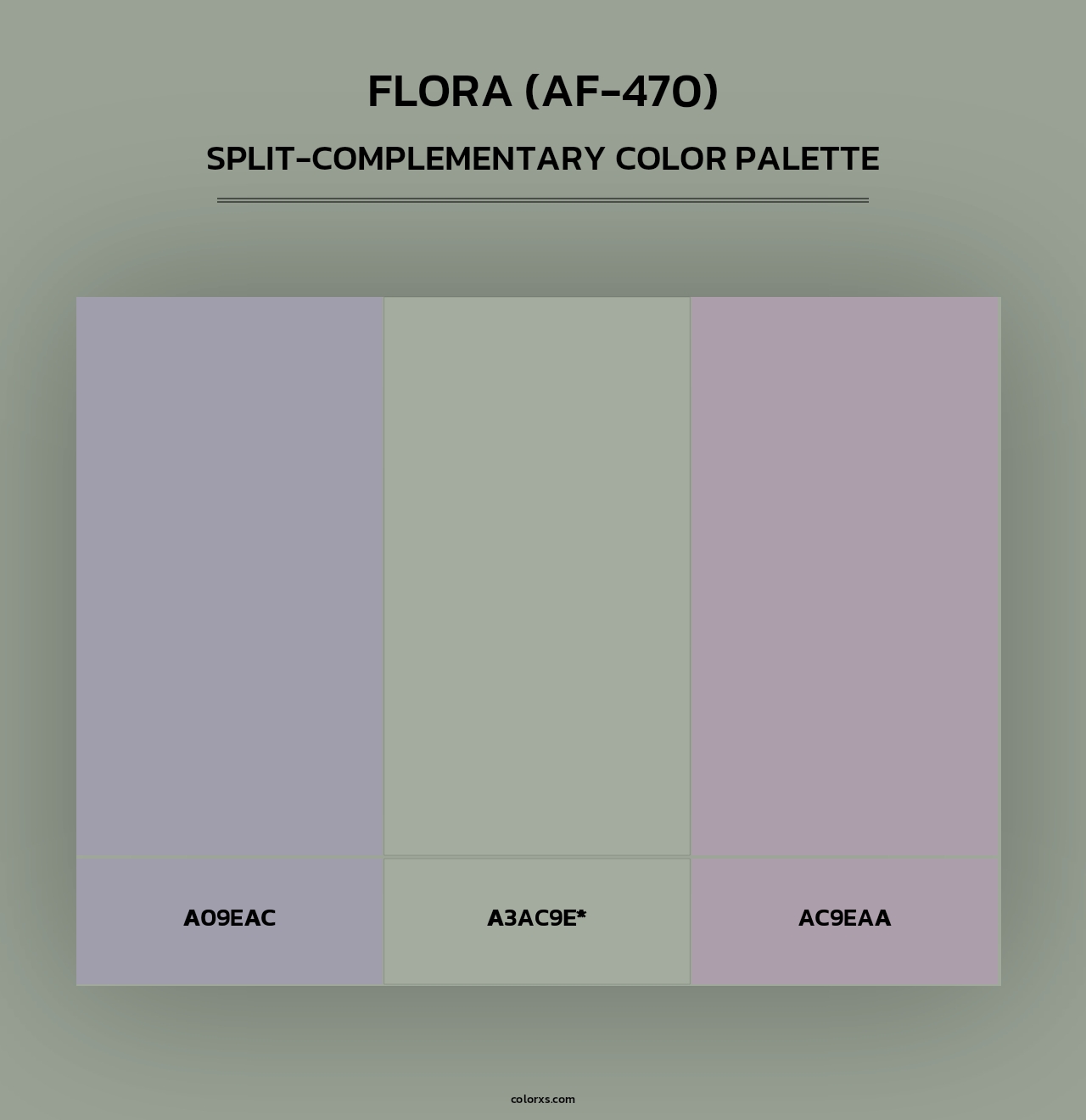 Flora (AF-470) - Split-Complementary Color Palette