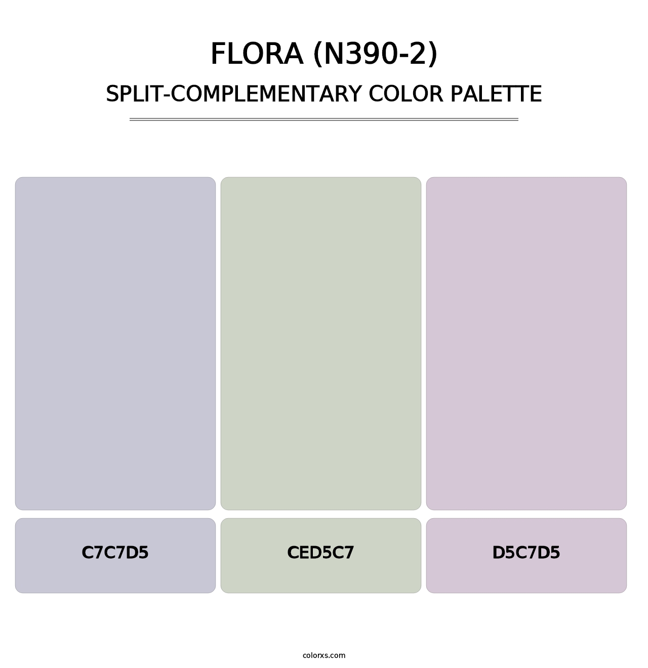 Flora (N390-2) - Split-Complementary Color Palette