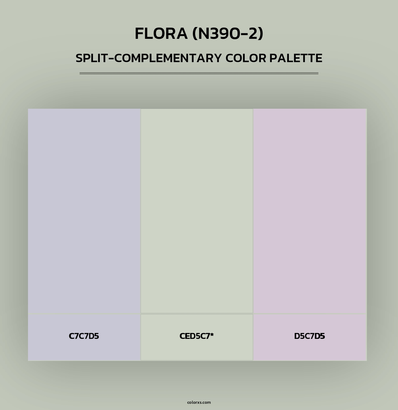 Flora (N390-2) - Split-Complementary Color Palette