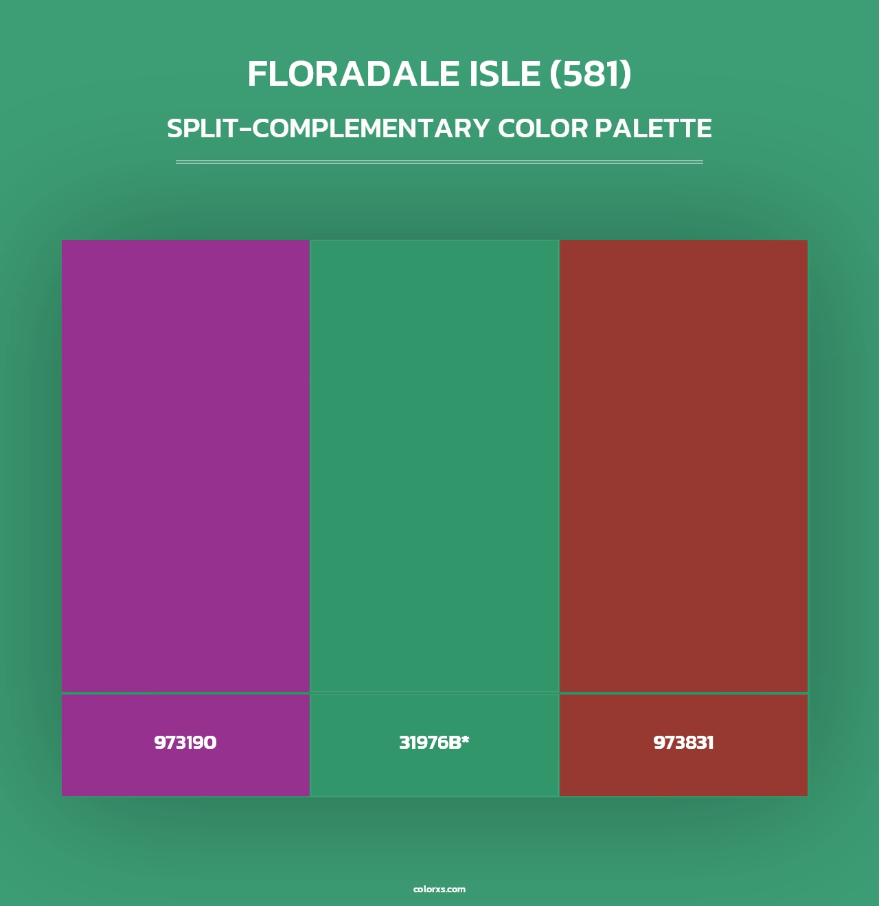 Floradale Isle (581) - Split-Complementary Color Palette
