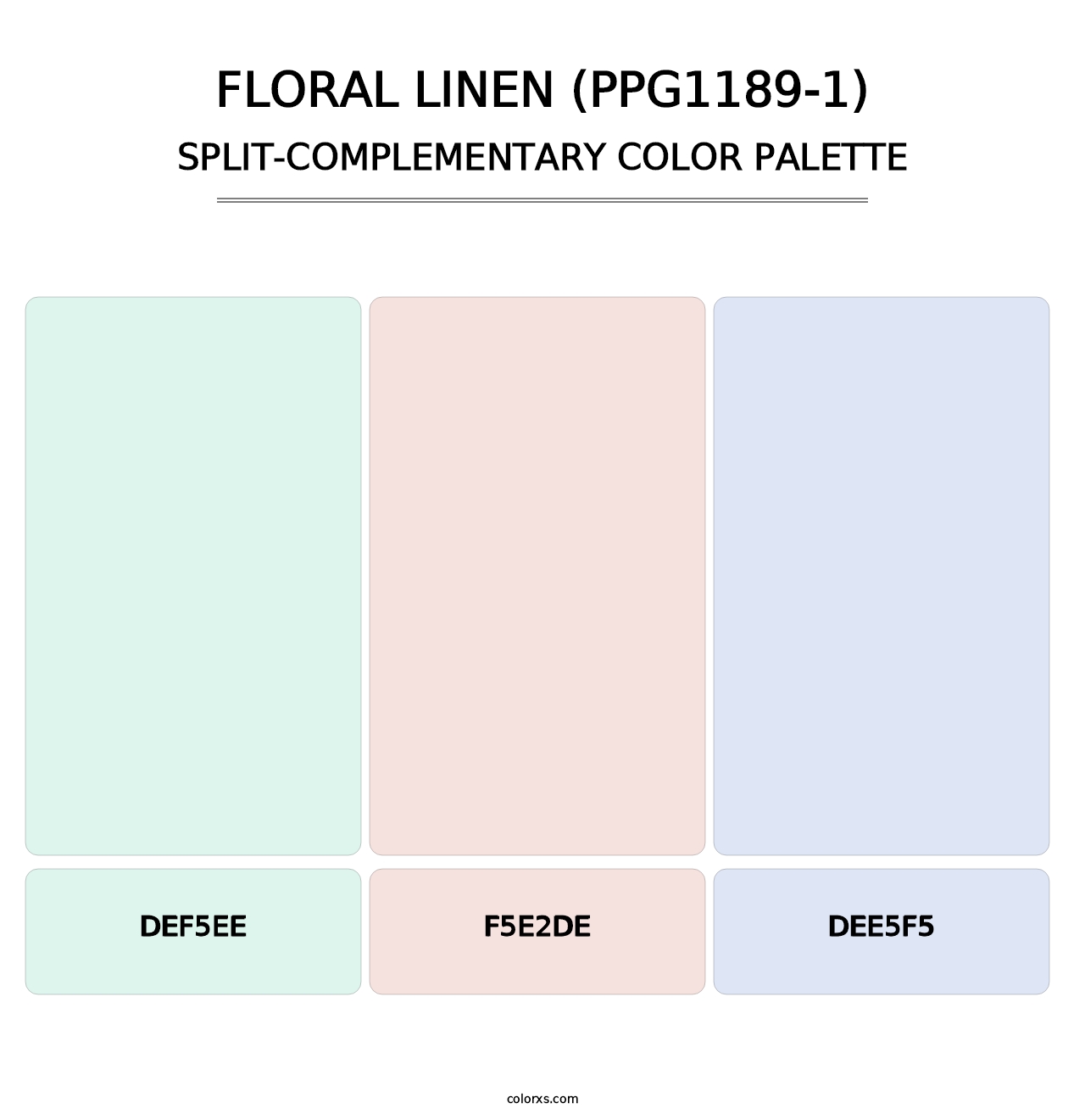 Floral Linen (PPG1189-1) - Split-Complementary Color Palette