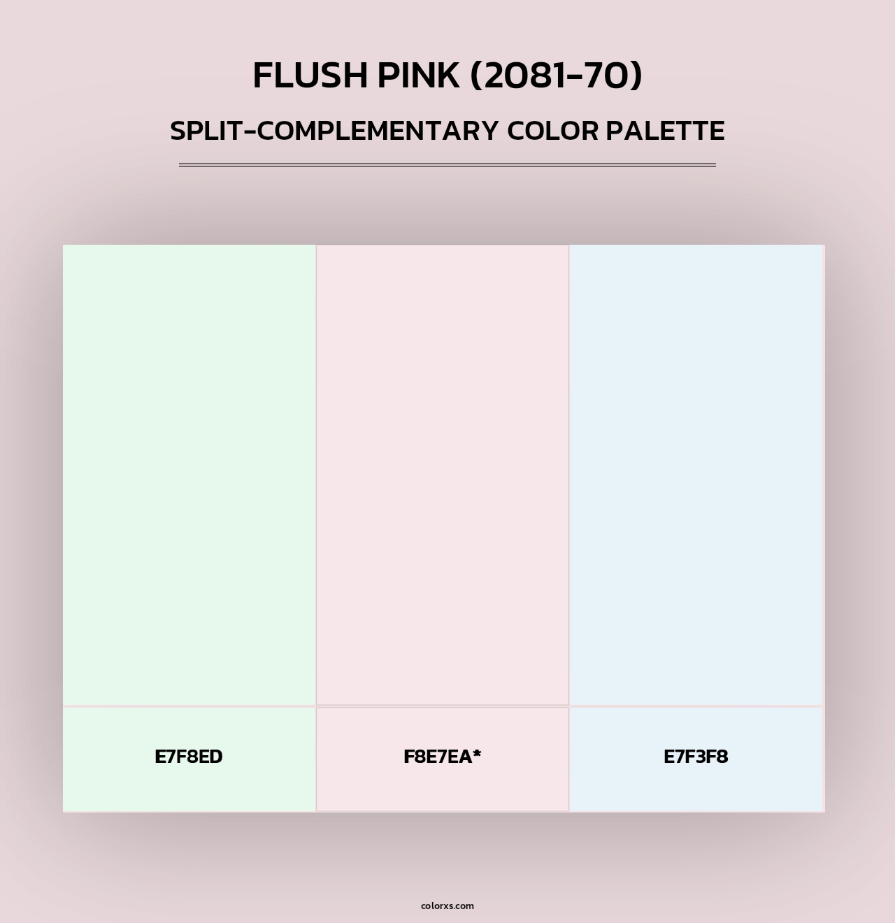 Flush Pink (2081-70) - Split-Complementary Color Palette
