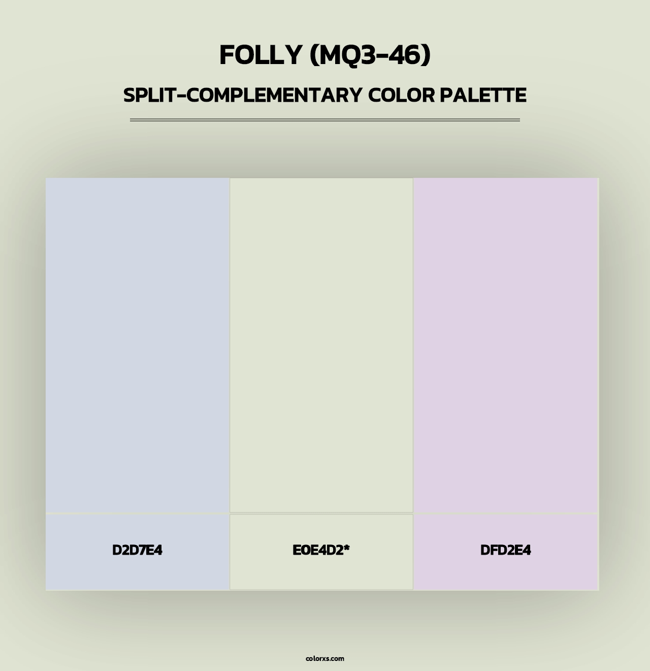 Folly (MQ3-46) - Split-Complementary Color Palette