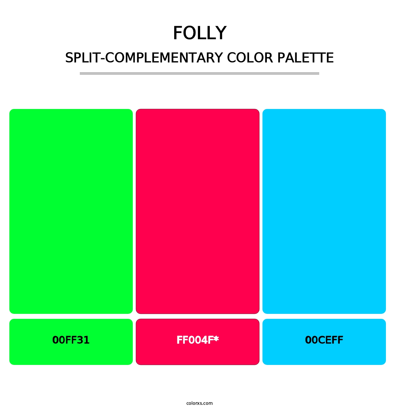 Folly - Split-Complementary Color Palette