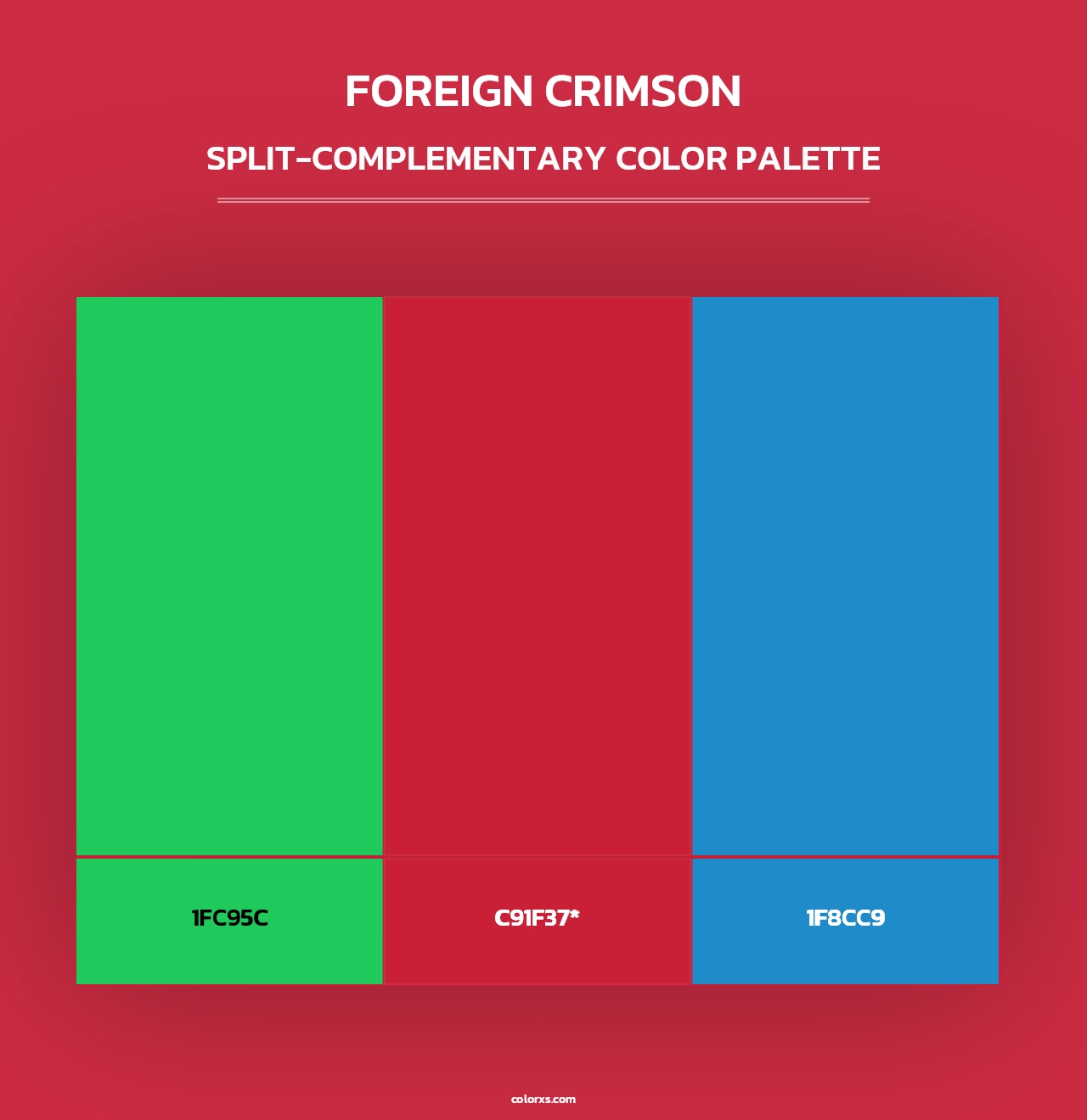 Foreign Crimson - Split-Complementary Color Palette