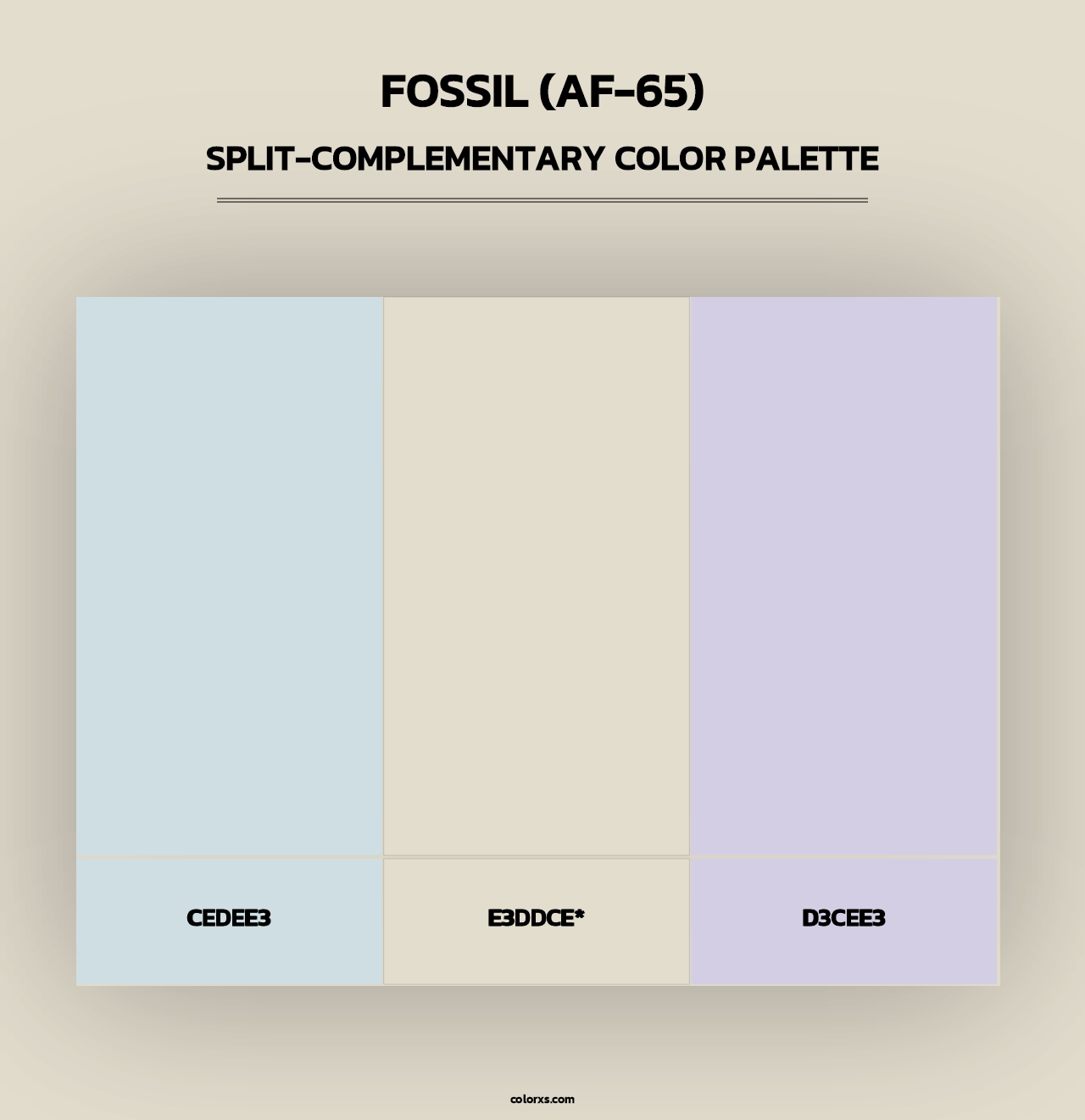 Fossil (AF-65) - Split-Complementary Color Palette