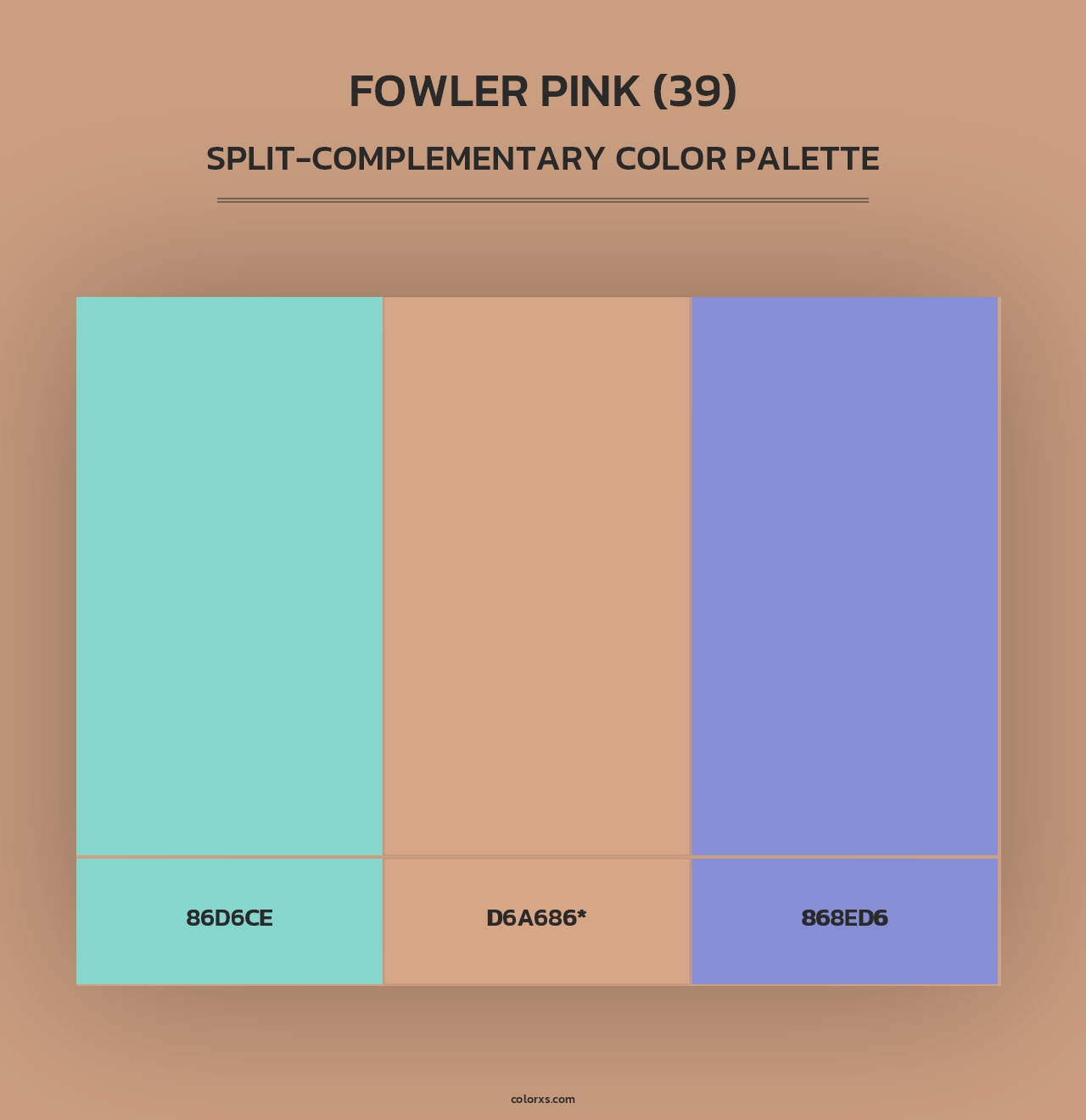Fowler Pink (39) - Split-Complementary Color Palette