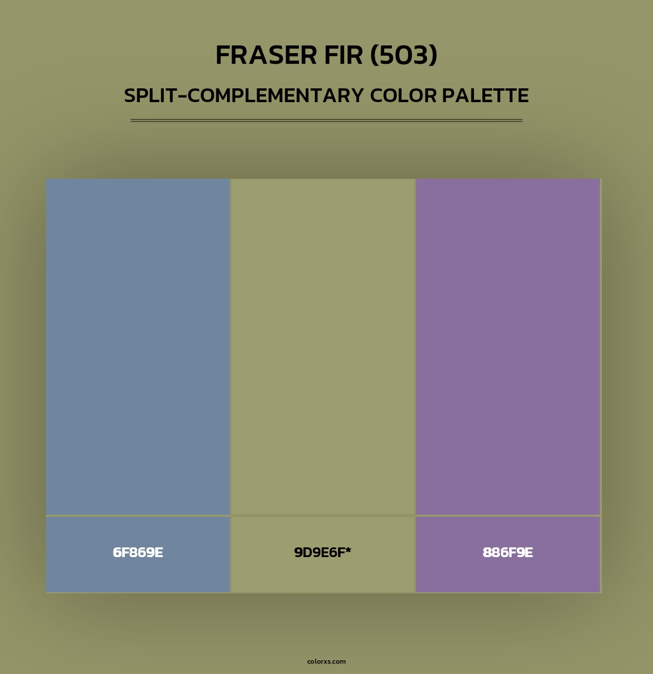 Fraser Fir (503) - Split-Complementary Color Palette