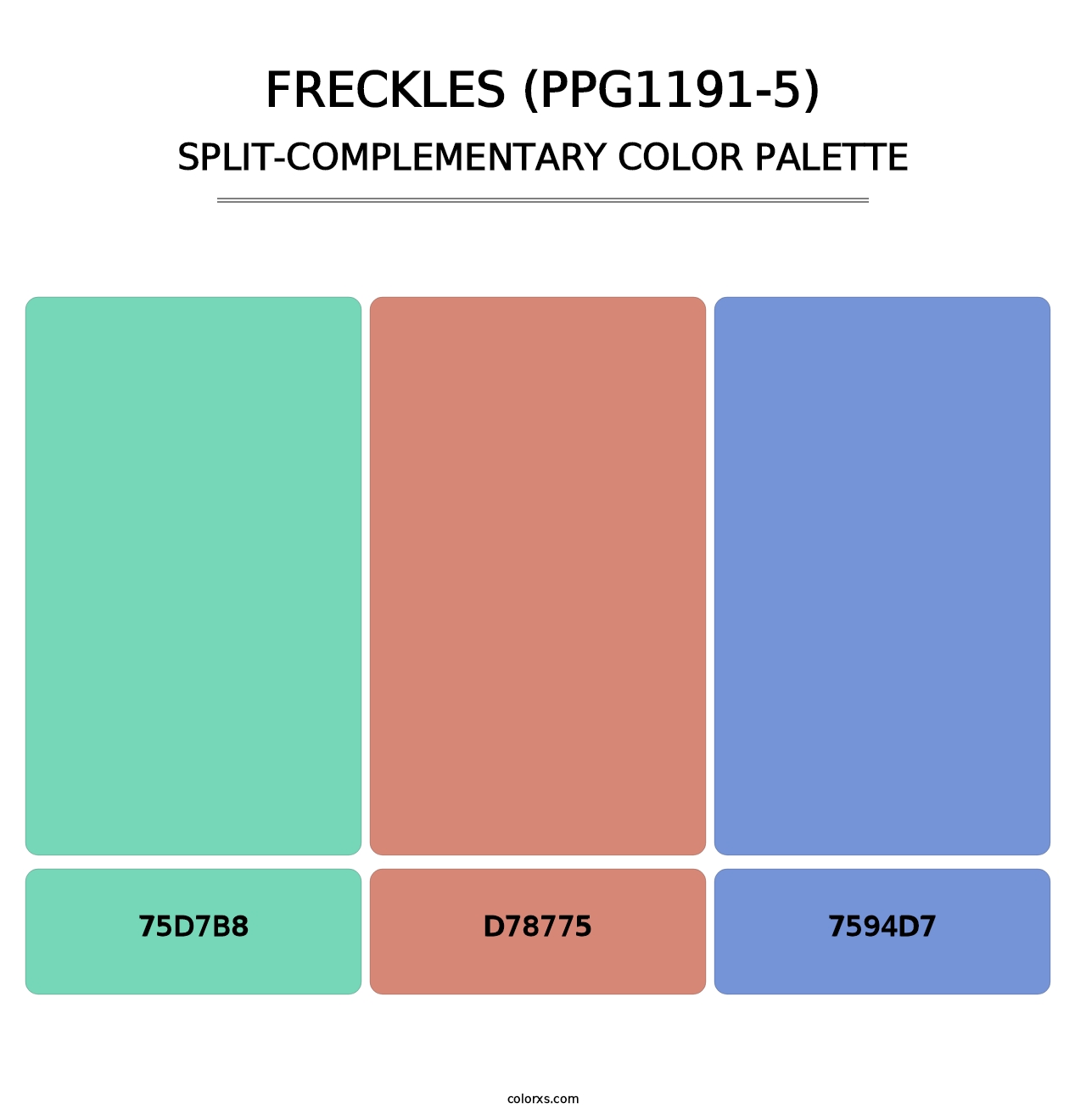 Freckles (PPG1191-5) - Split-Complementary Color Palette