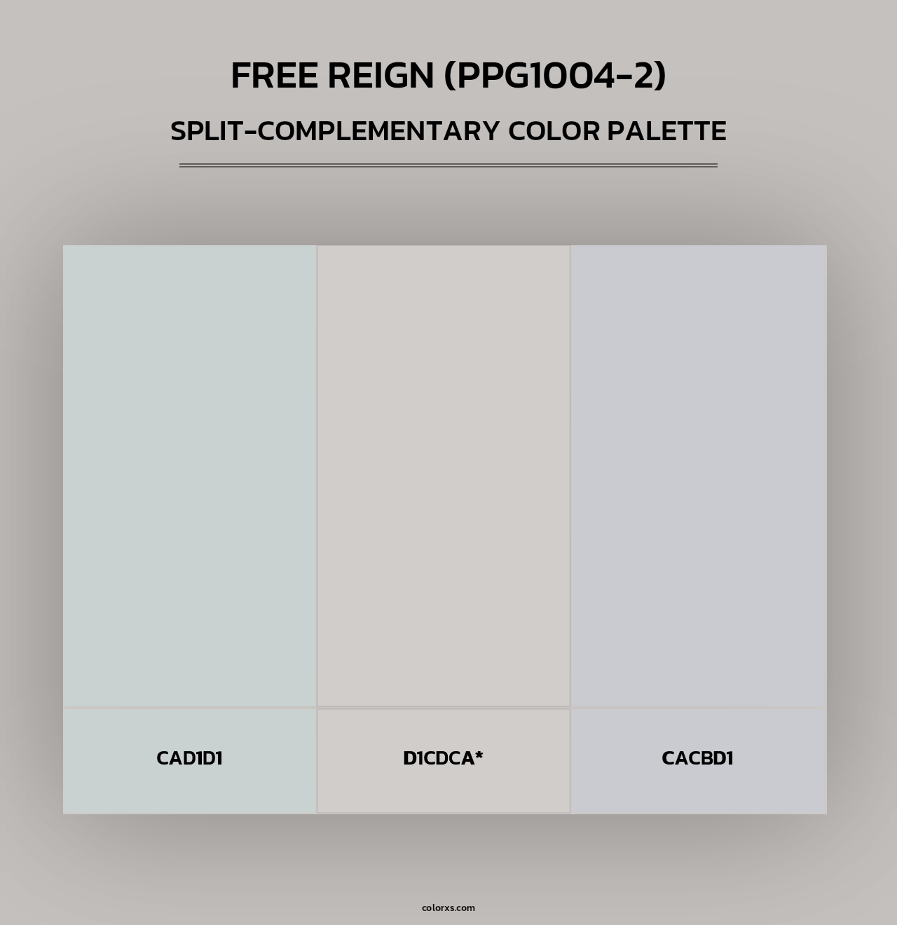 Free Reign (PPG1004-2) - Split-Complementary Color Palette