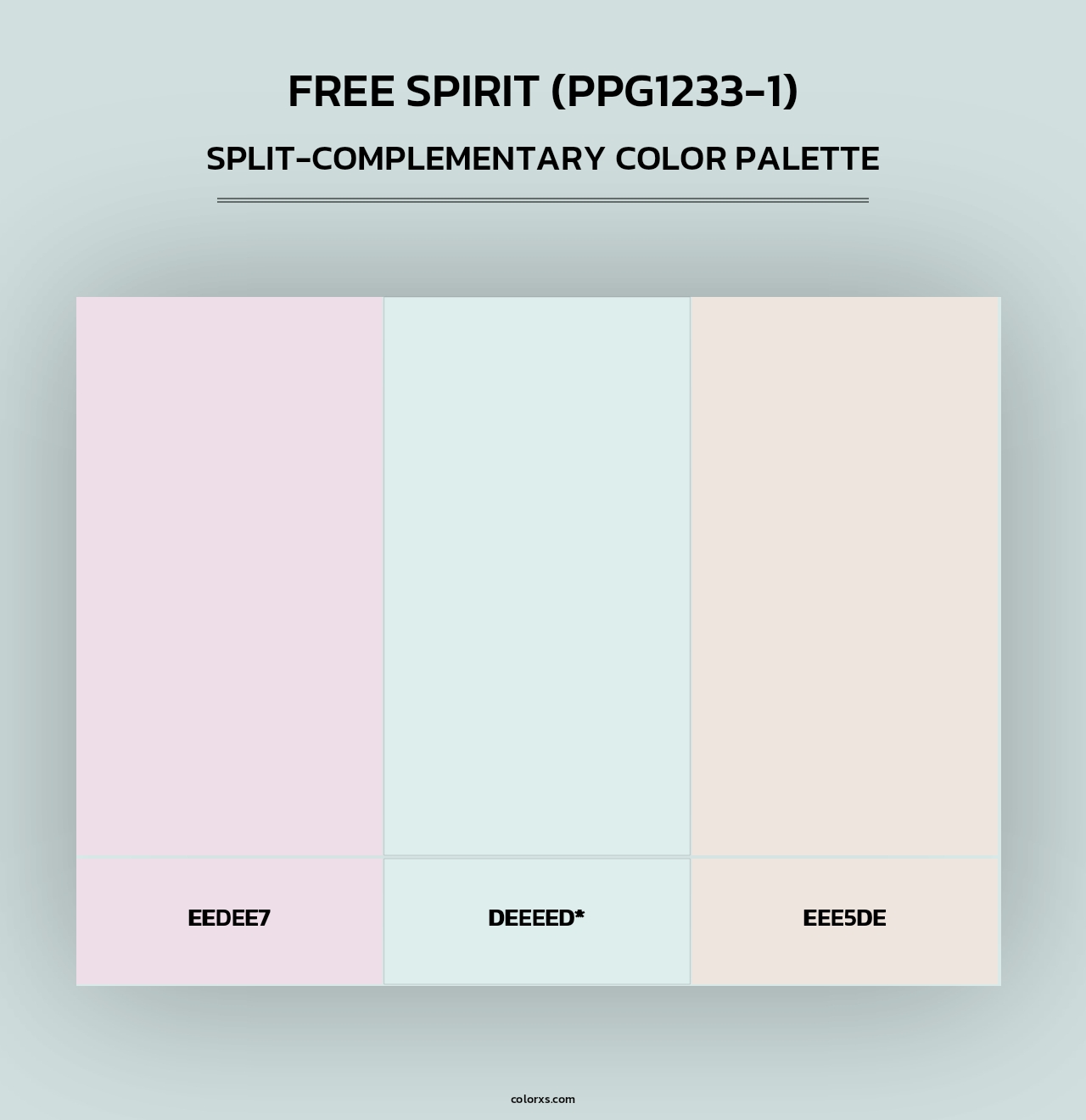 Free Spirit (PPG1233-1) - Split-Complementary Color Palette