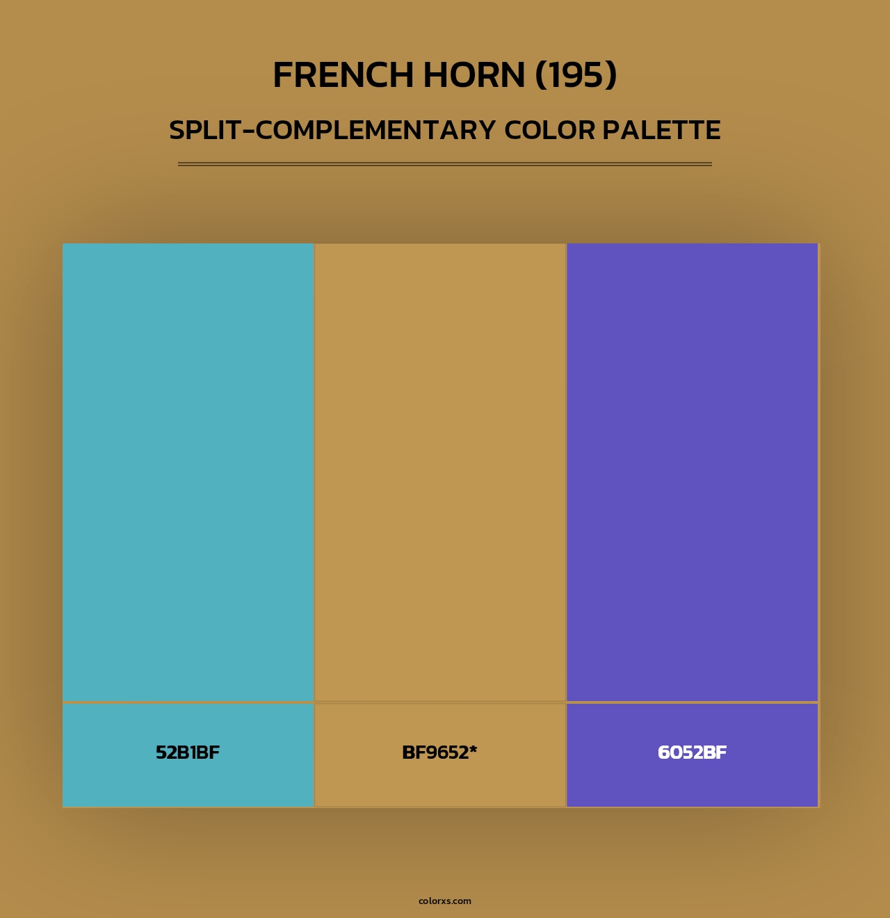 French Horn (195) - Split-Complementary Color Palette