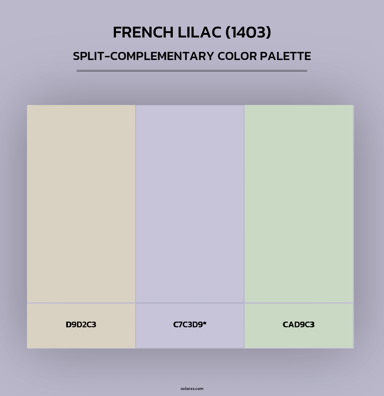 French Lilac (1403) - Split-Complementary Color Palette