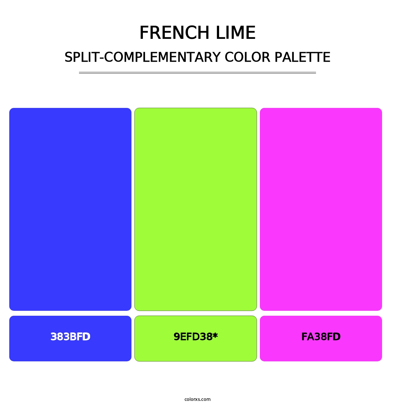 French Lime - Split-Complementary Color Palette