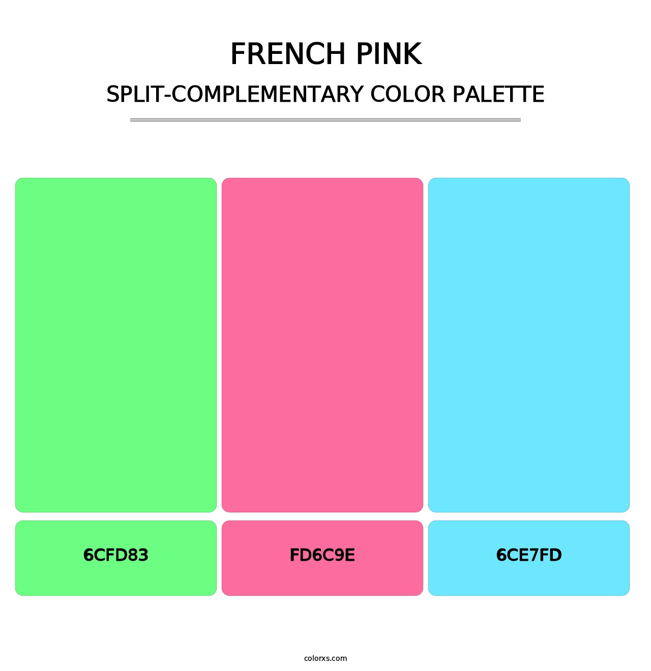 French Pink - Split-Complementary Color Palette