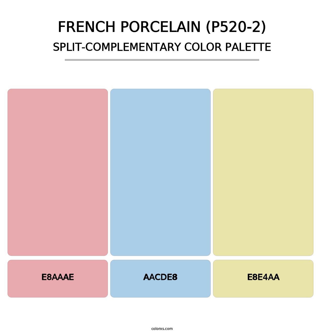 French Porcelain (P520-2) - Split-Complementary Color Palette
