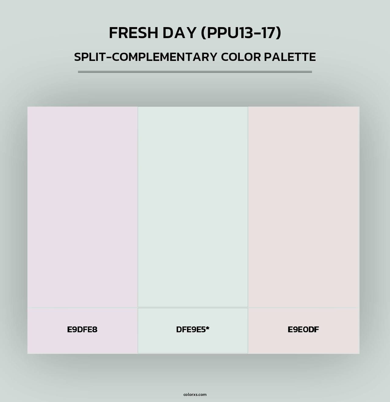 Fresh Day (PPU13-17) - Split-Complementary Color Palette
