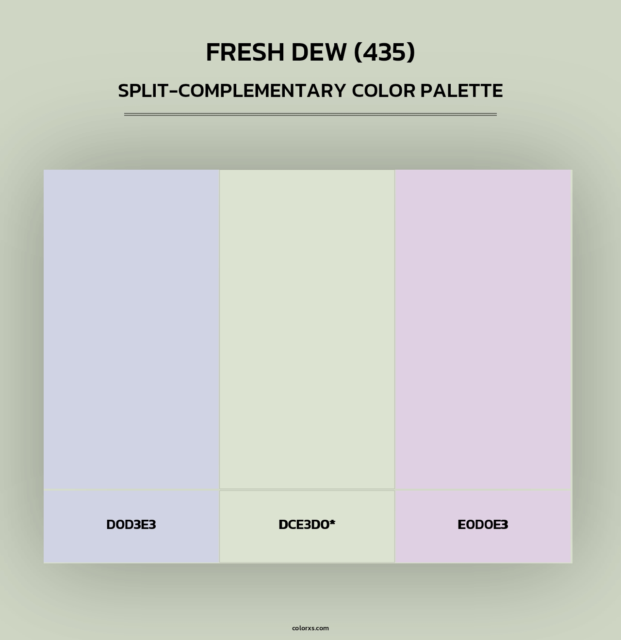 Fresh Dew (435) - Split-Complementary Color Palette