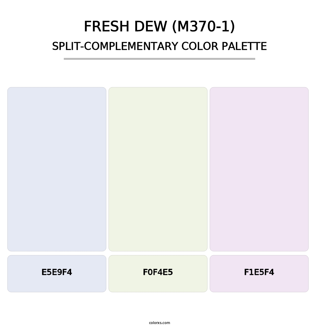 Fresh Dew (M370-1) - Split-Complementary Color Palette