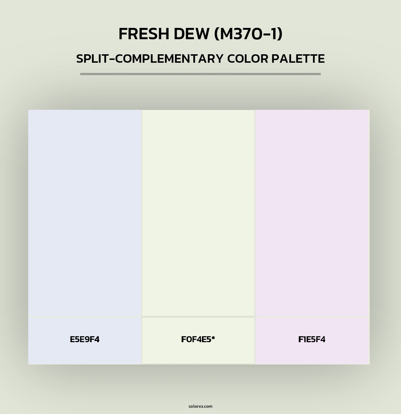 Fresh Dew (M370-1) - Split-Complementary Color Palette