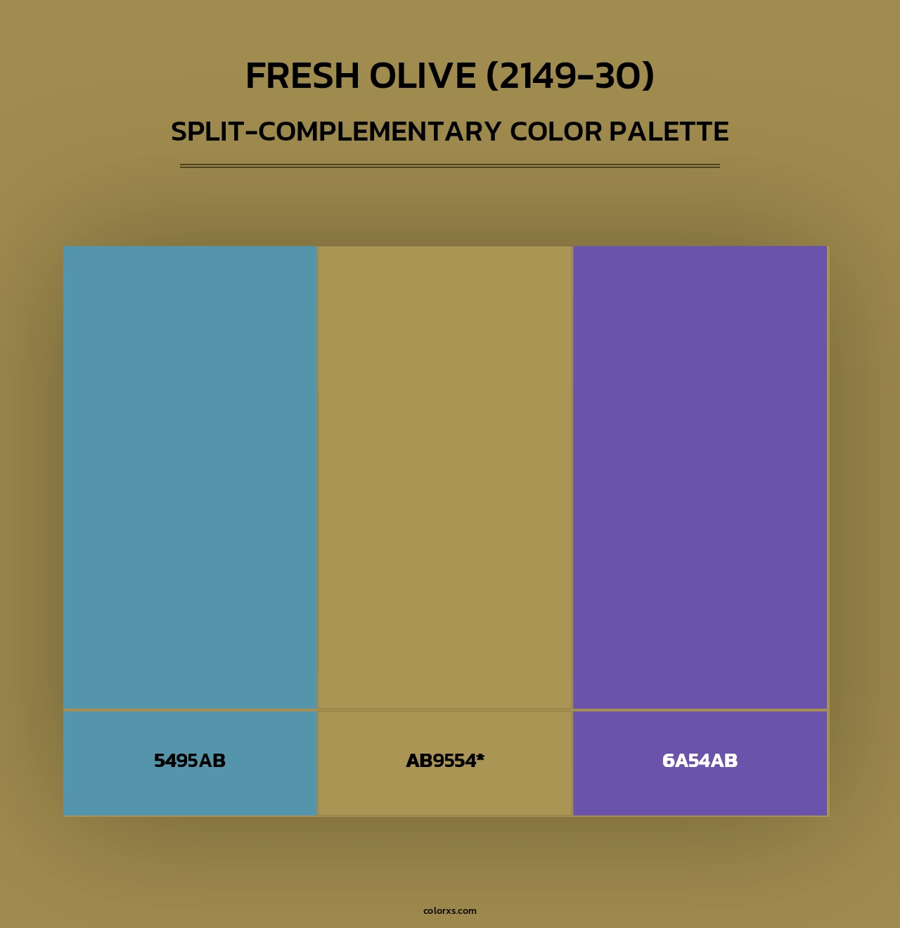 Fresh Olive (2149-30) - Split-Complementary Color Palette