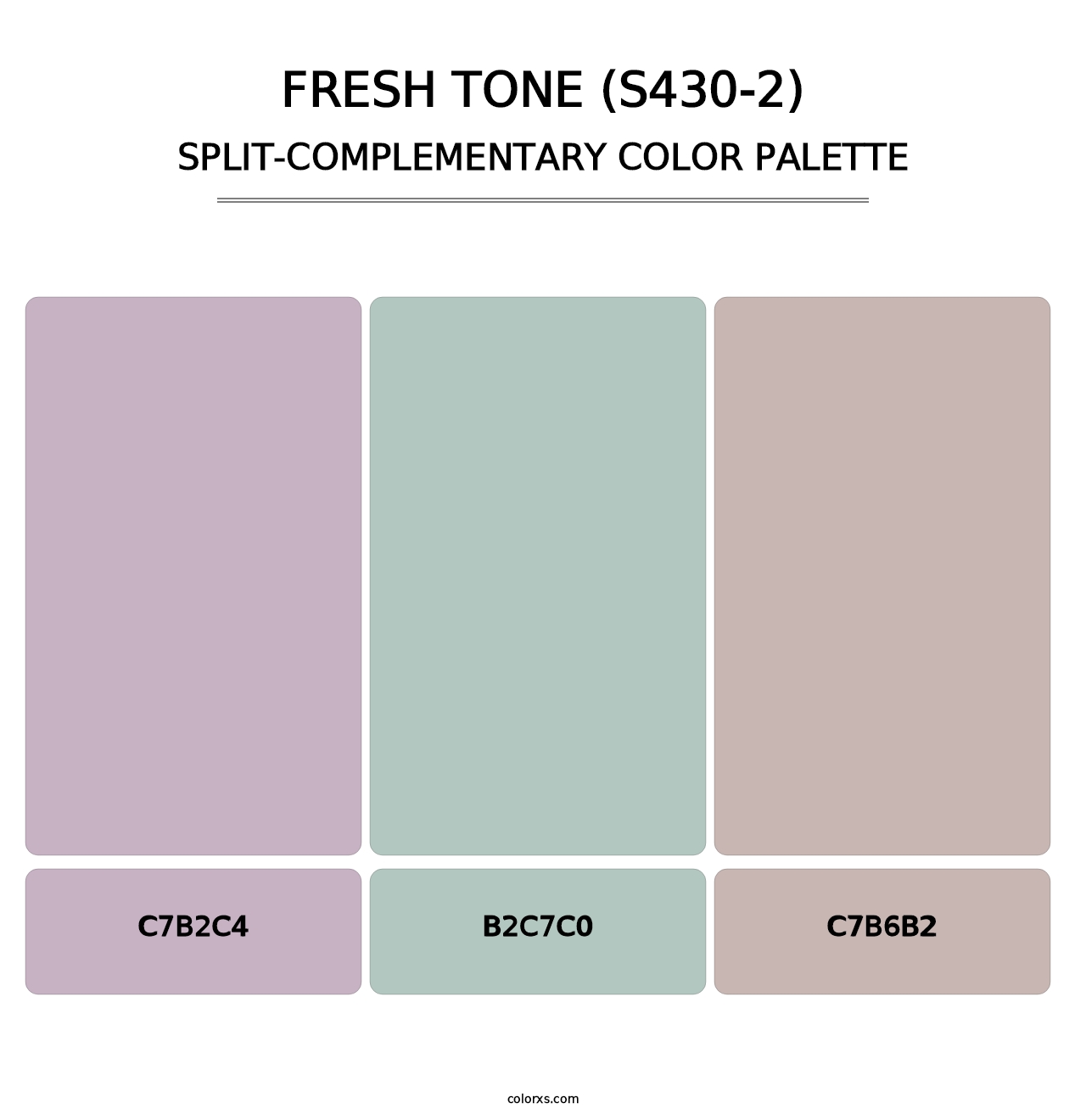 Fresh Tone (S430-2) - Split-Complementary Color Palette