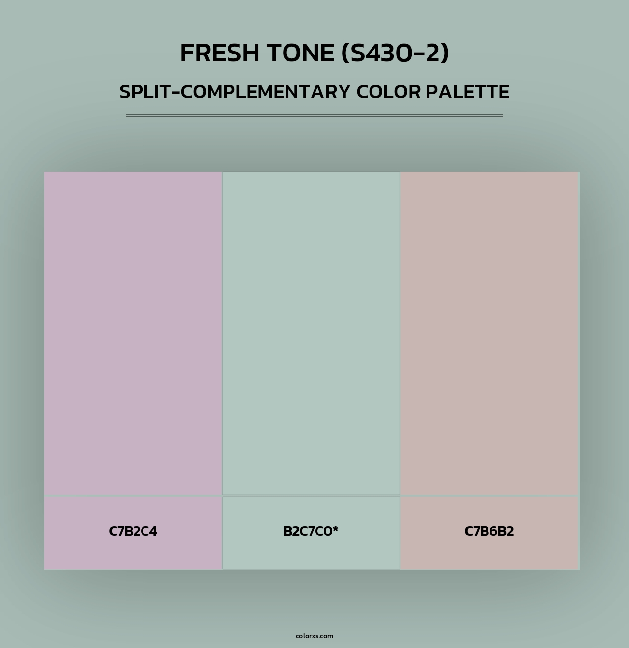 Fresh Tone (S430-2) - Split-Complementary Color Palette