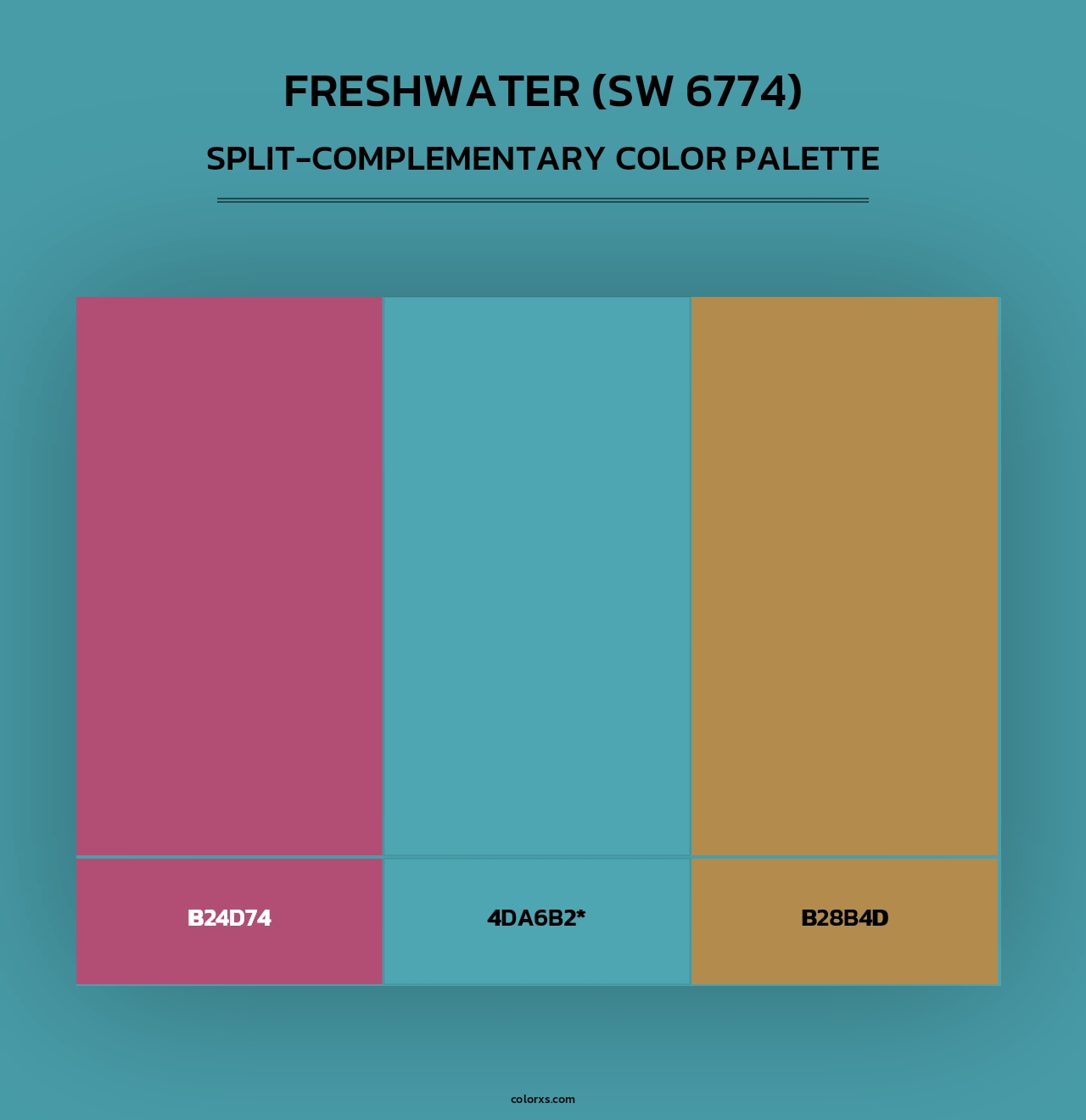 Freshwater (SW 6774) - Split-Complementary Color Palette