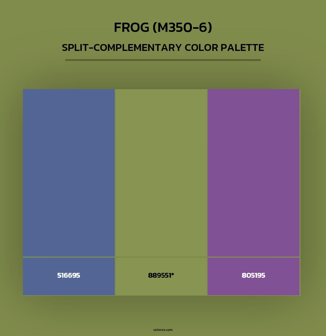 Frog (M350-6) - Split-Complementary Color Palette