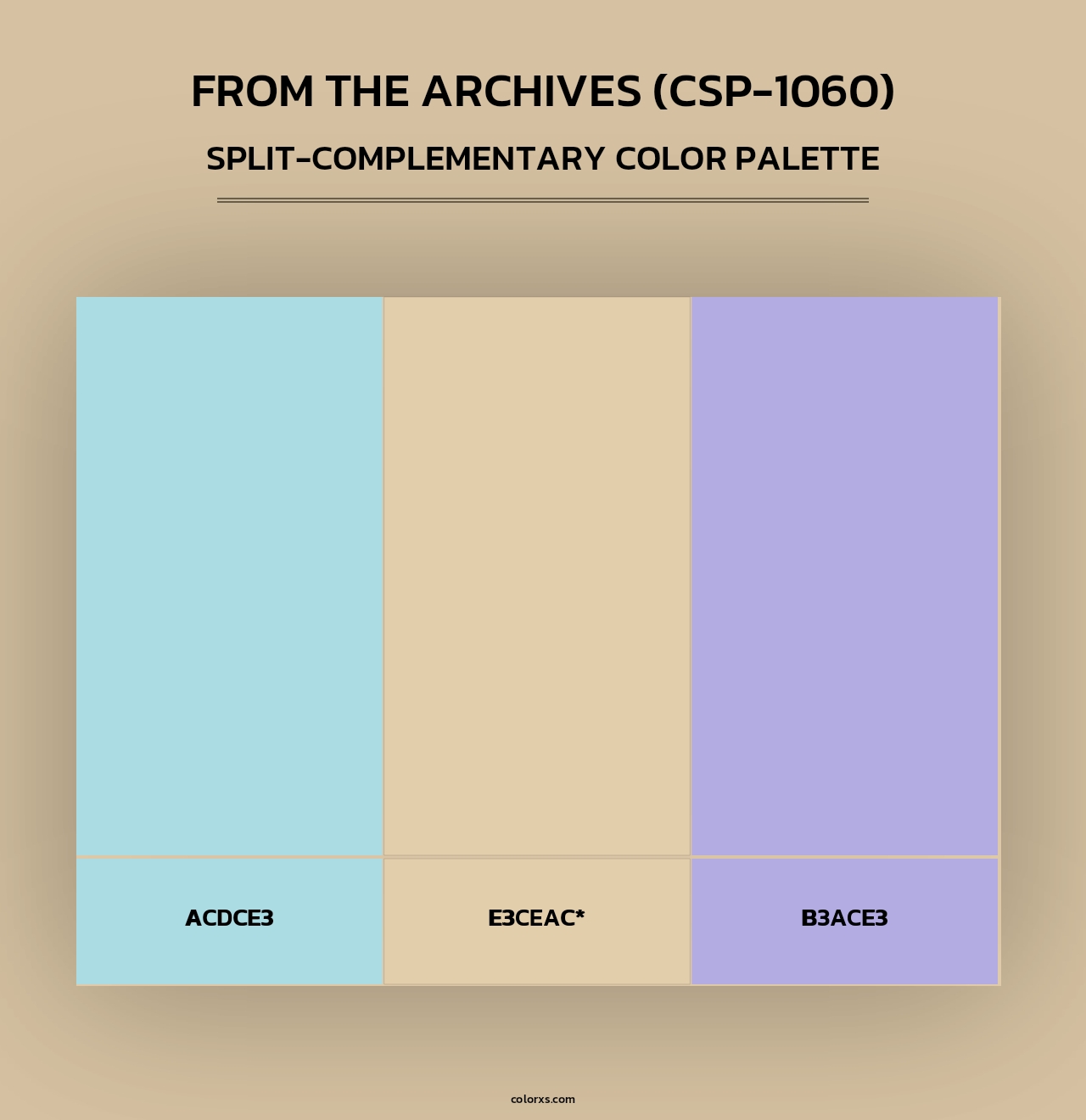From the Archives (CSP-1060) - Split-Complementary Color Palette