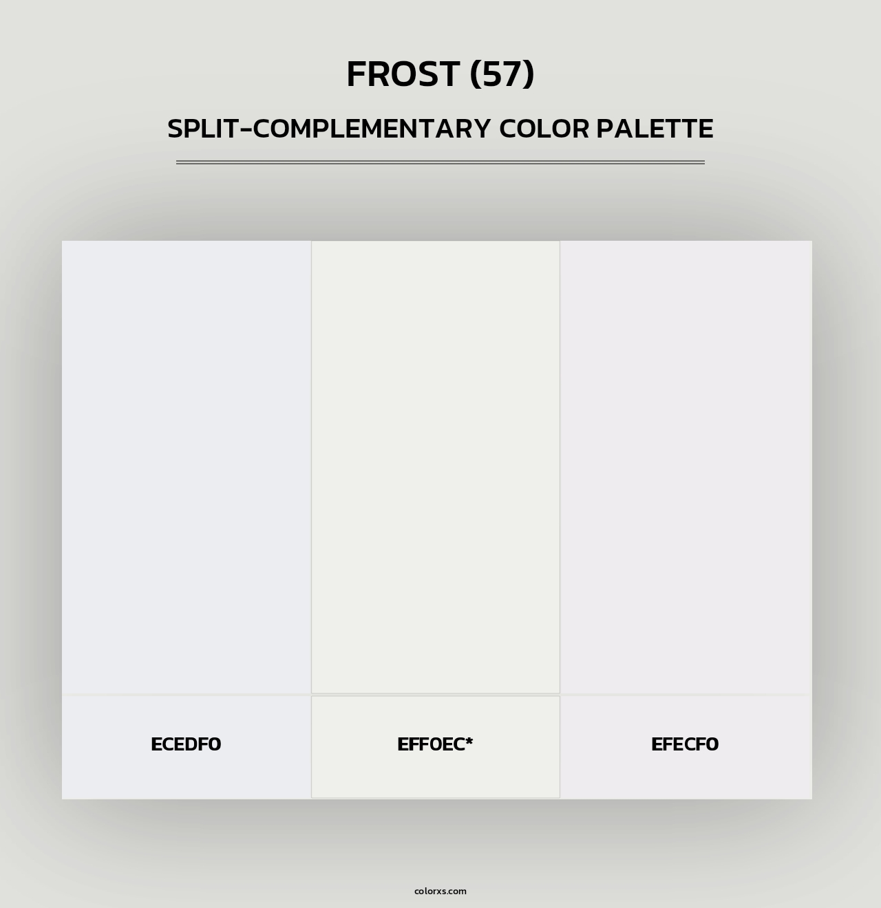 Frost (57) - Split-Complementary Color Palette