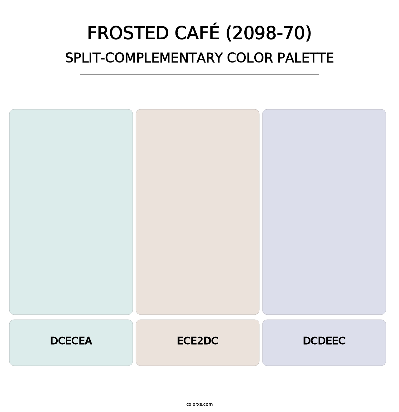 Frosted Café (2098-70) - Split-Complementary Color Palette