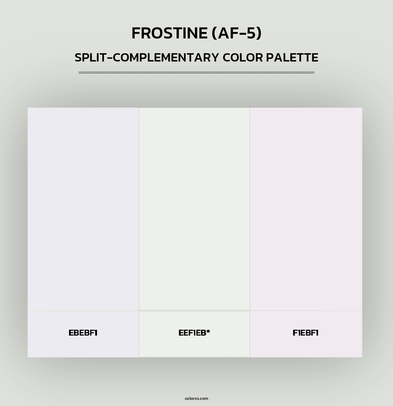 Frostine (AF-5) - Split-Complementary Color Palette