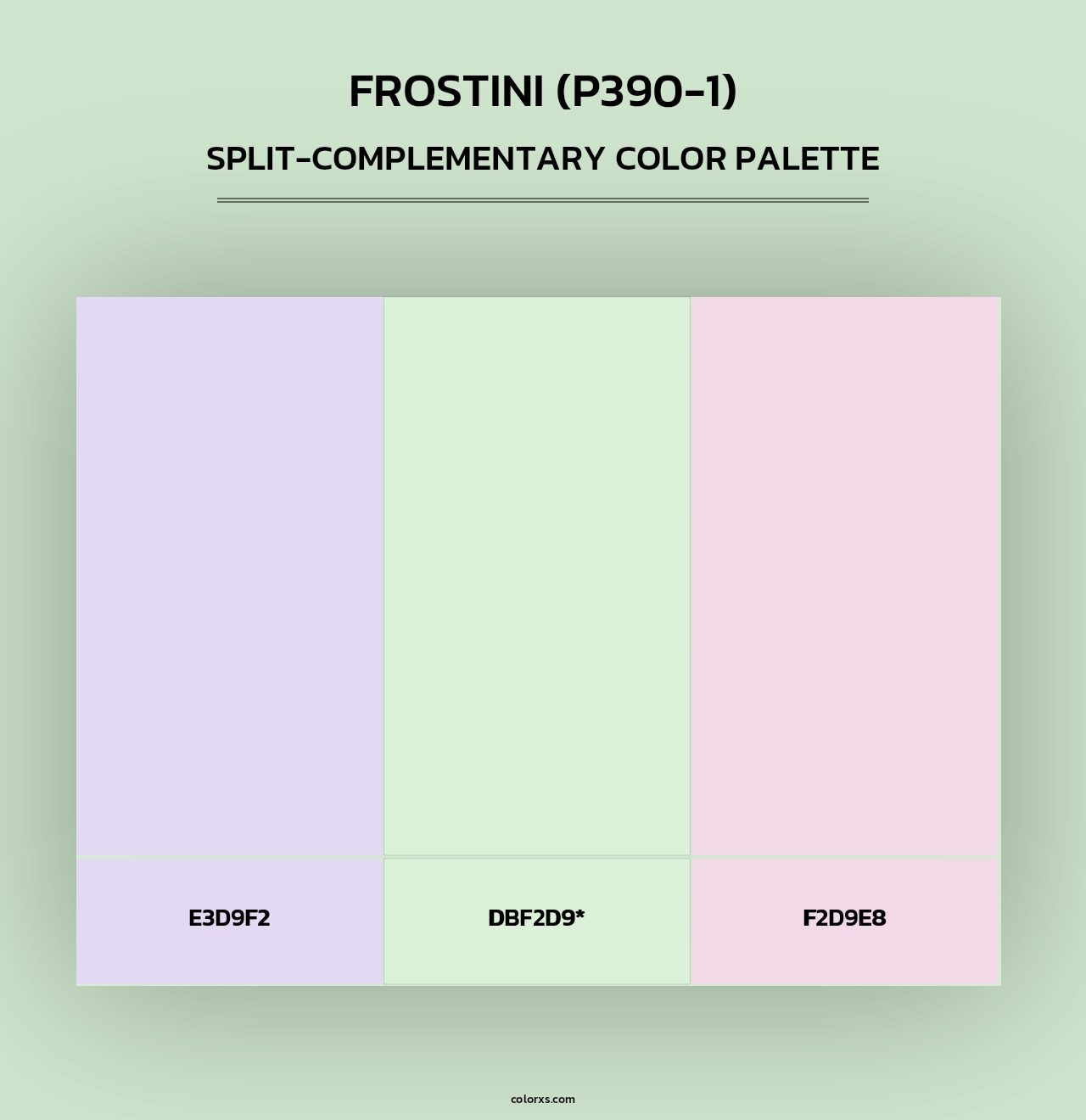 Frostini (P390-1) - Split-Complementary Color Palette