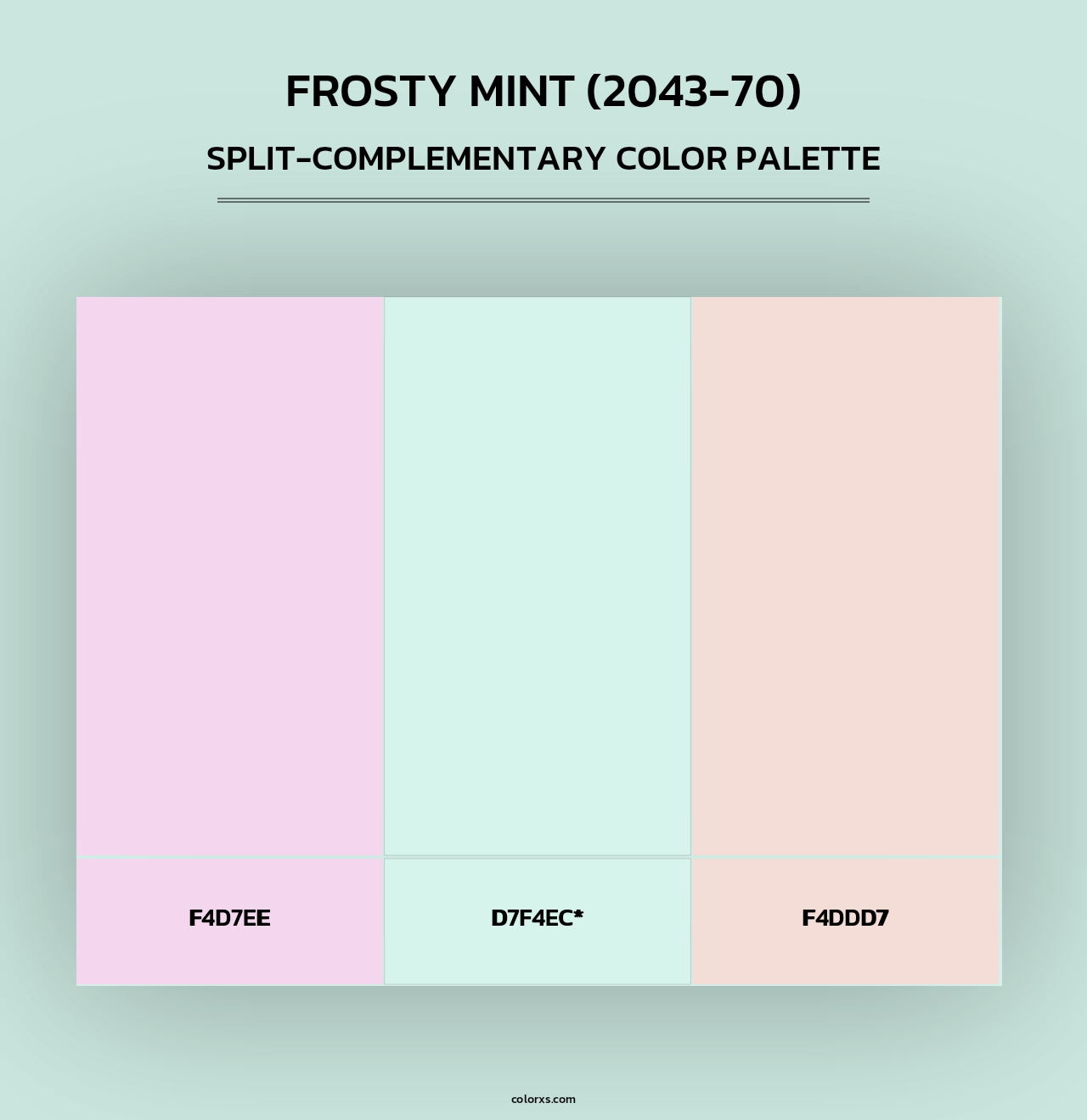 Frosty Mint (2043-70) - Split-Complementary Color Palette