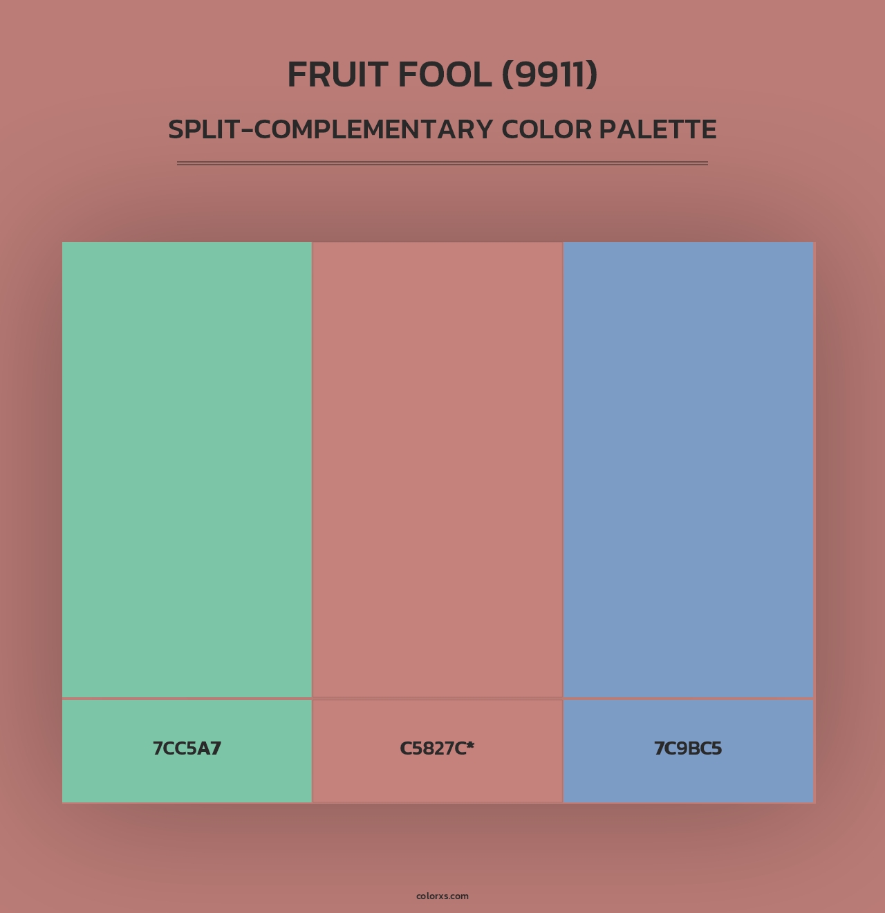 Fruit Fool (9911) - Split-Complementary Color Palette