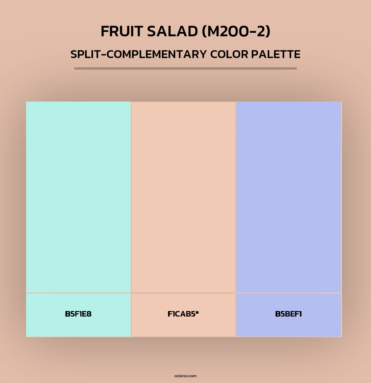 Fruit Salad (M200-2) - Split-Complementary Color Palette