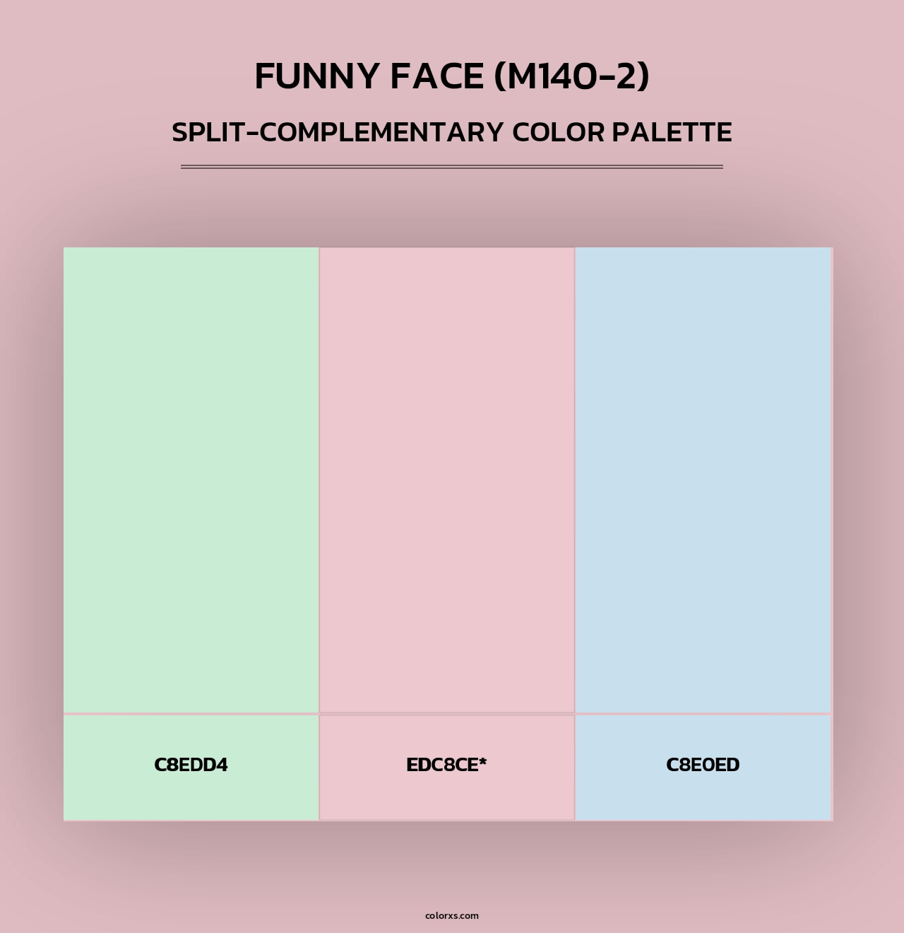 Funny Face (M140-2) - Split-Complementary Color Palette
