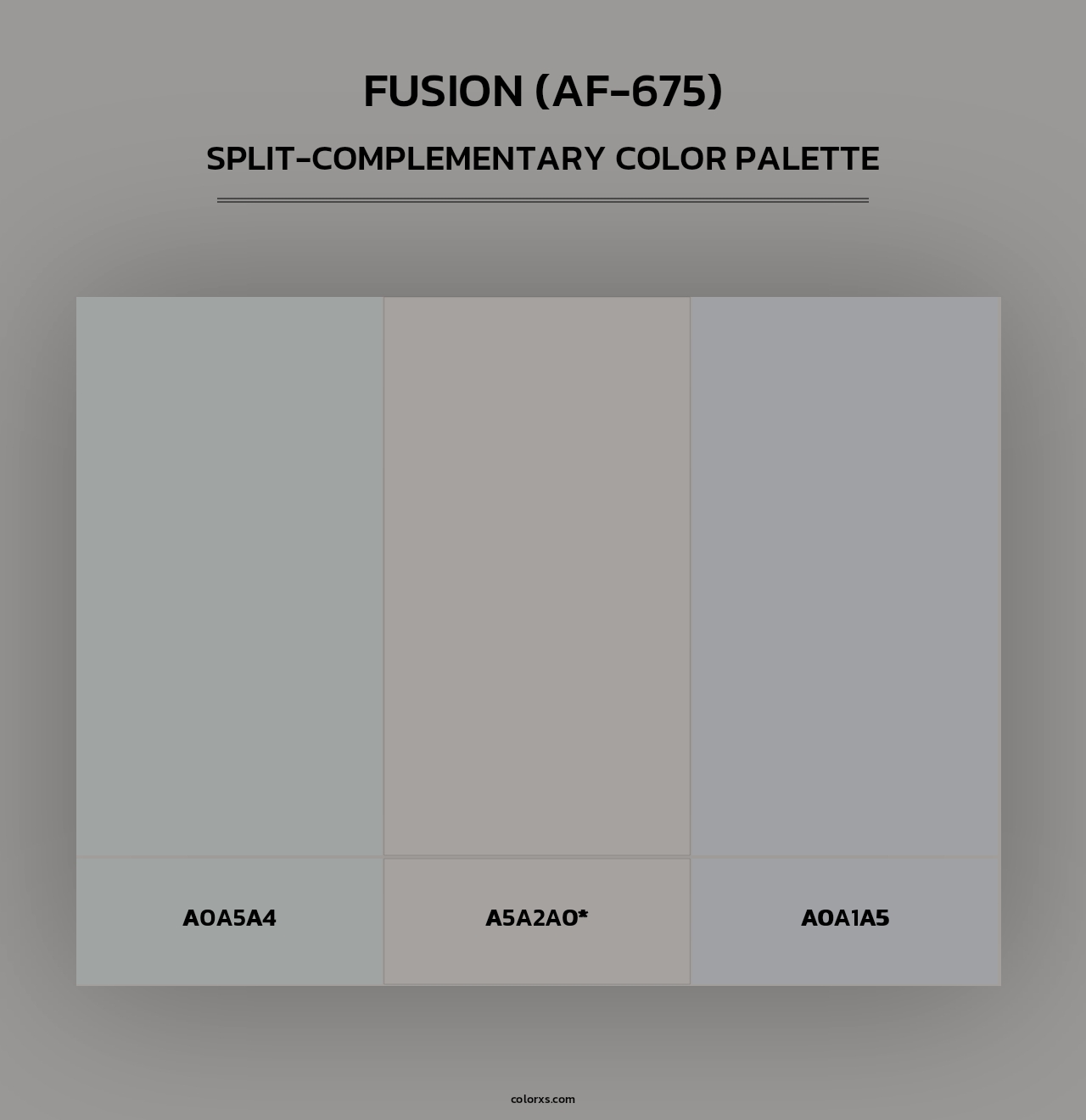 Fusion (AF-675) - Split-Complementary Color Palette