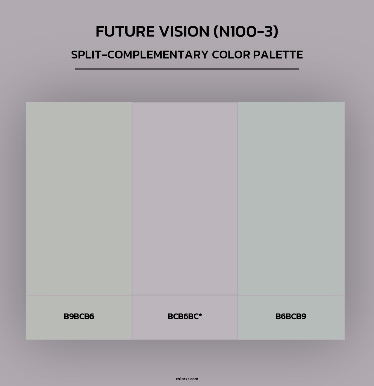Future Vision (N100-3) - Split-Complementary Color Palette