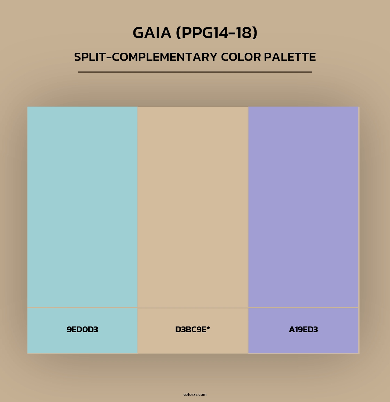 Gaia (PPG14-18) - Split-Complementary Color Palette