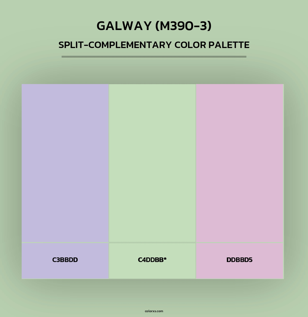 Galway (M390-3) - Split-Complementary Color Palette