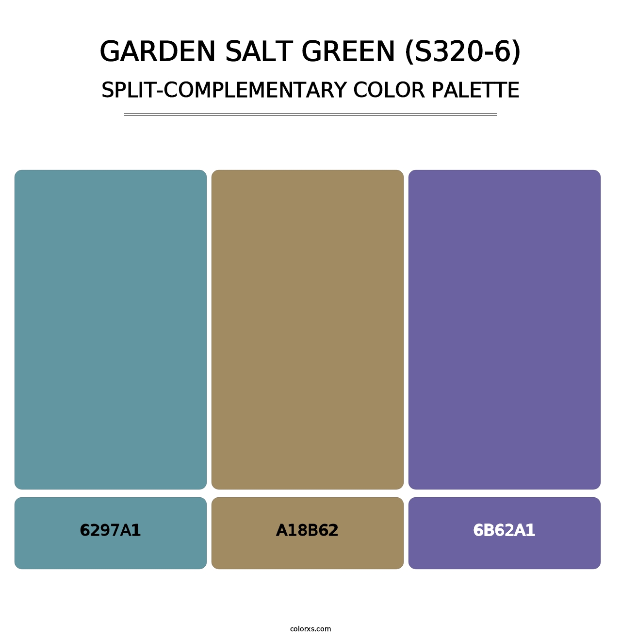 Garden Salt Green (S320-6) - Split-Complementary Color Palette