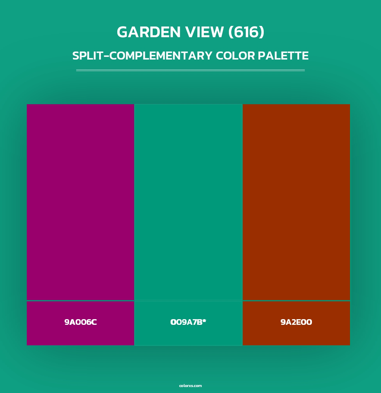Garden View (616) - Split-Complementary Color Palette