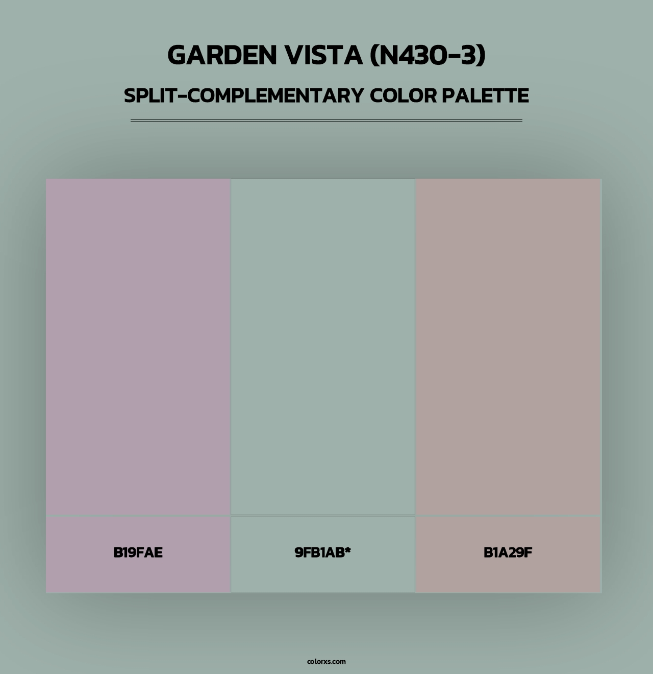 Garden Vista (N430-3) - Split-Complementary Color Palette