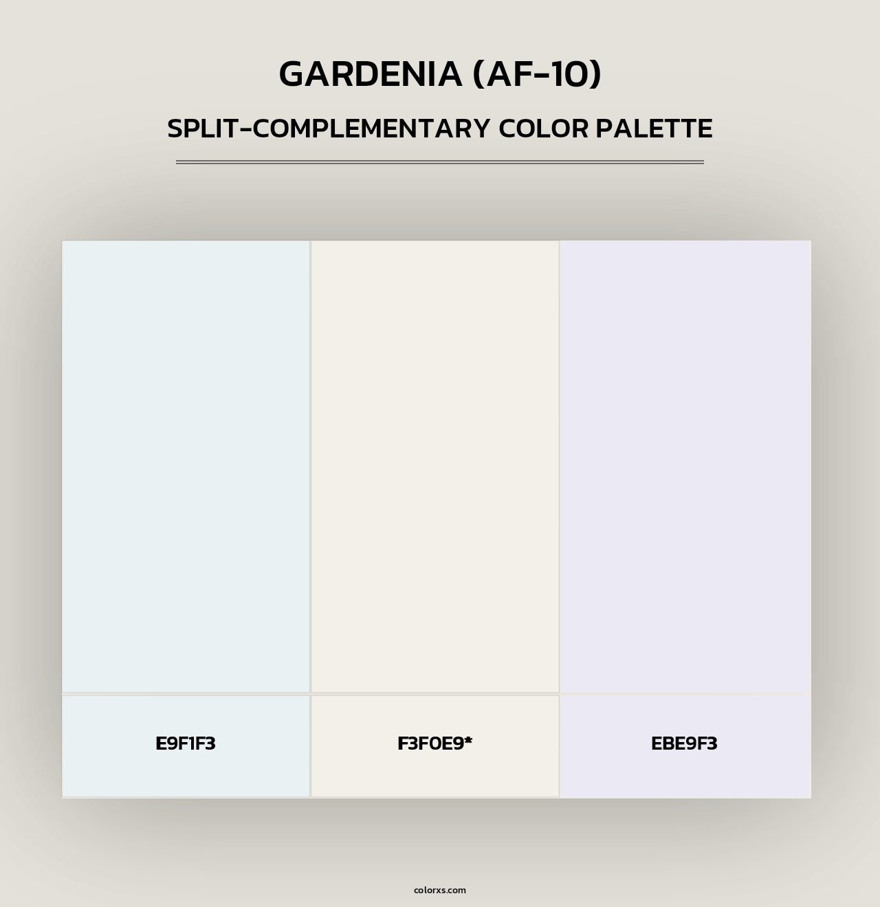 Gardenia (AF-10) - Split-Complementary Color Palette