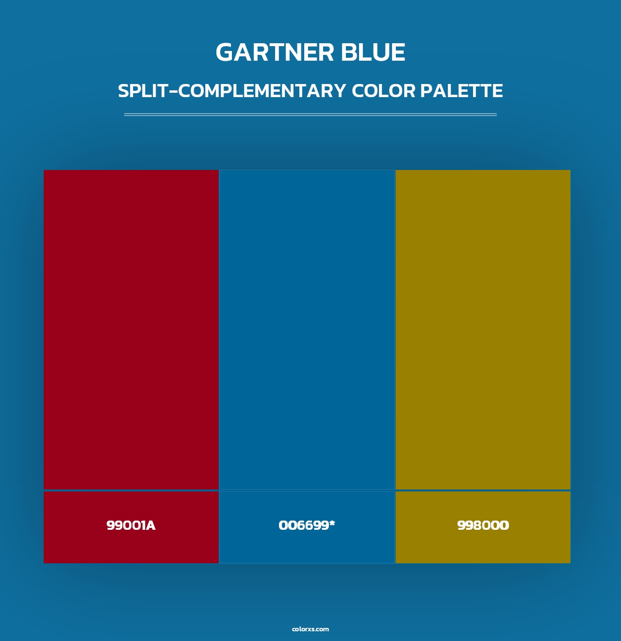 Gartner Blue - Split-Complementary Color Palette