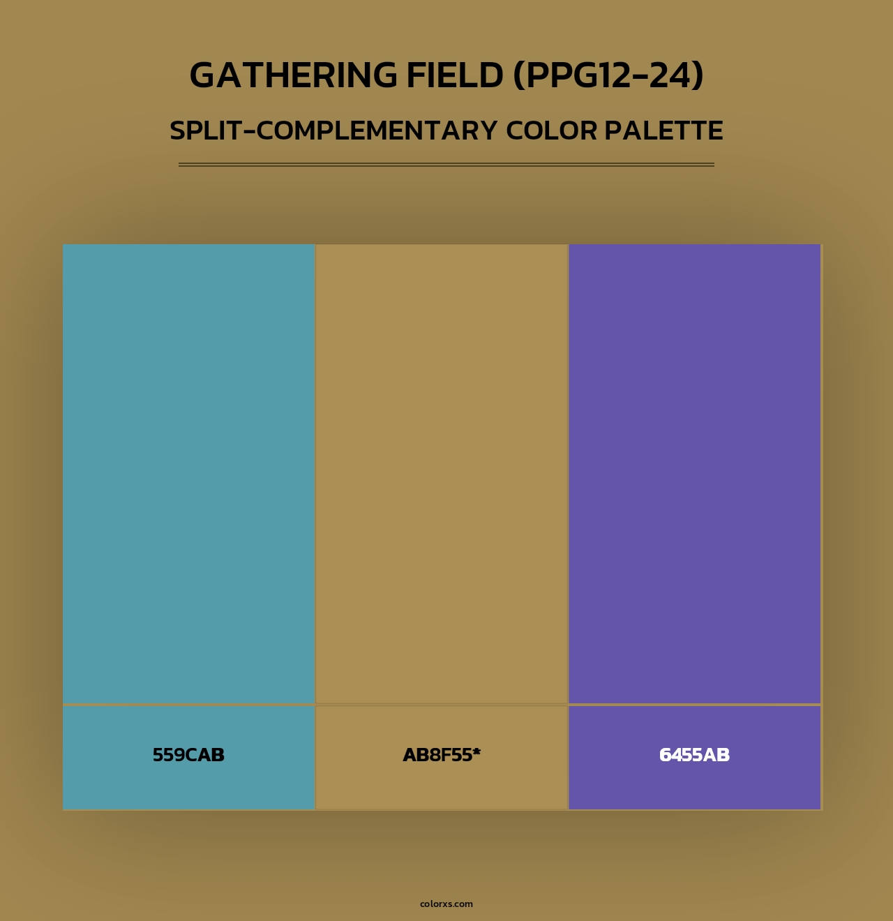 Gathering Field (PPG12-24) - Split-Complementary Color Palette